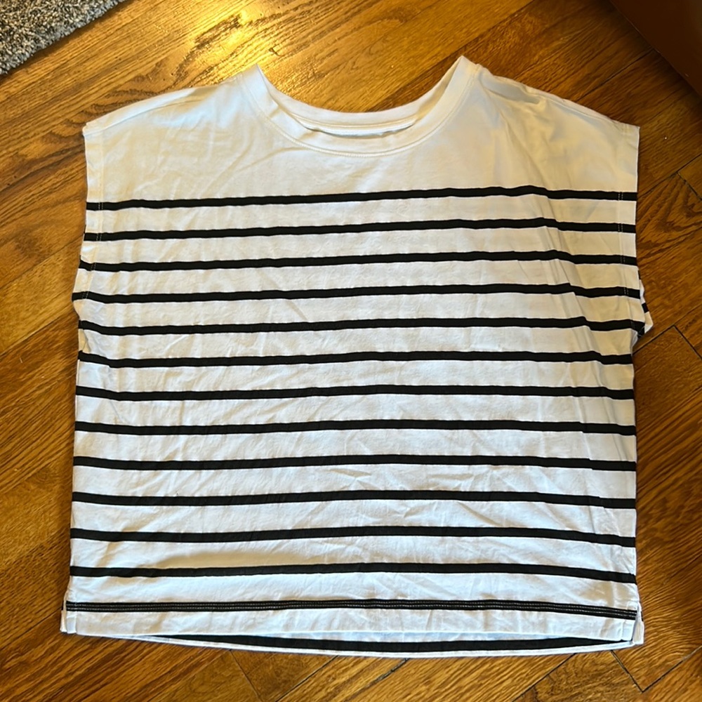 Black and white stripped top